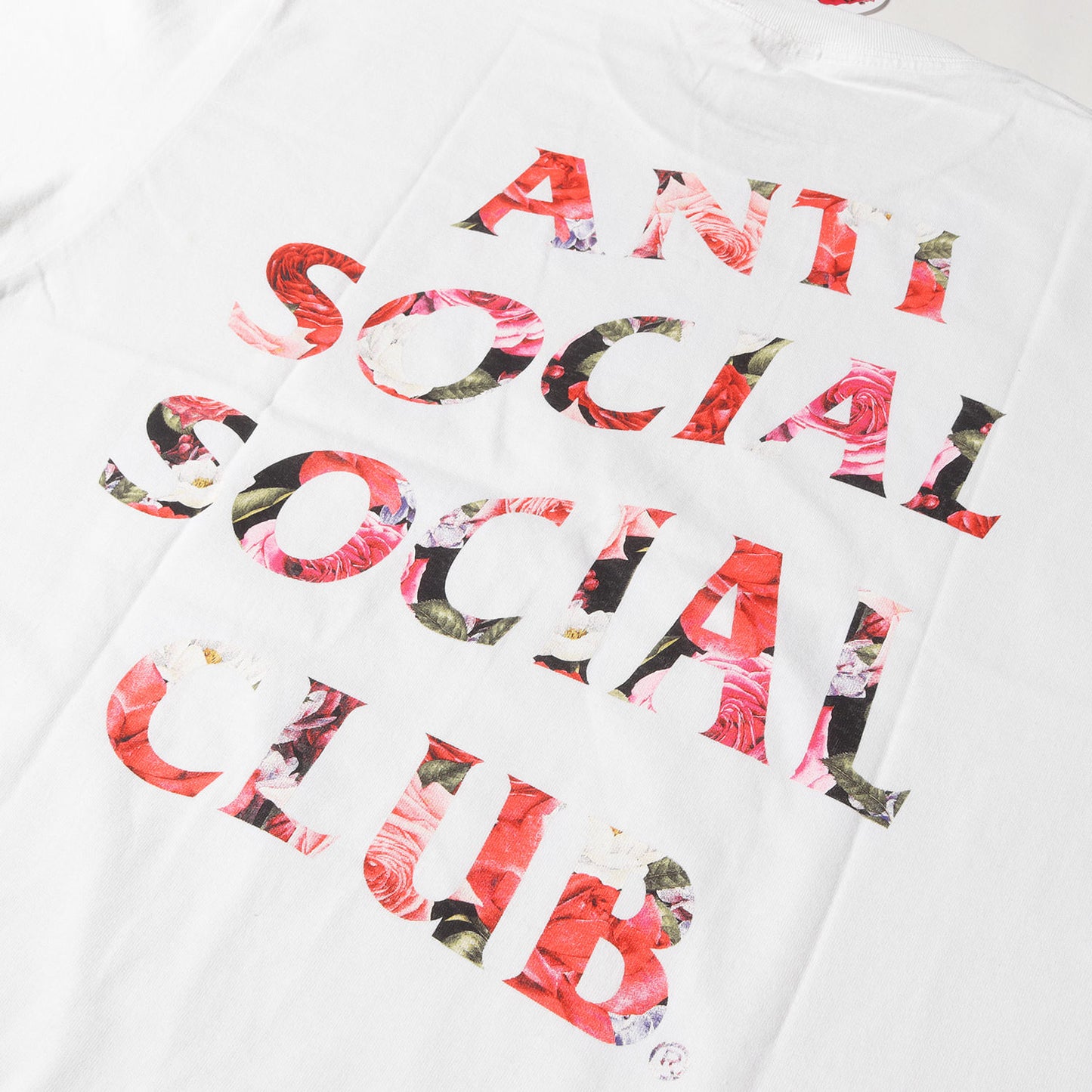 ローズ柄 ブランドロゴ Tシャツ