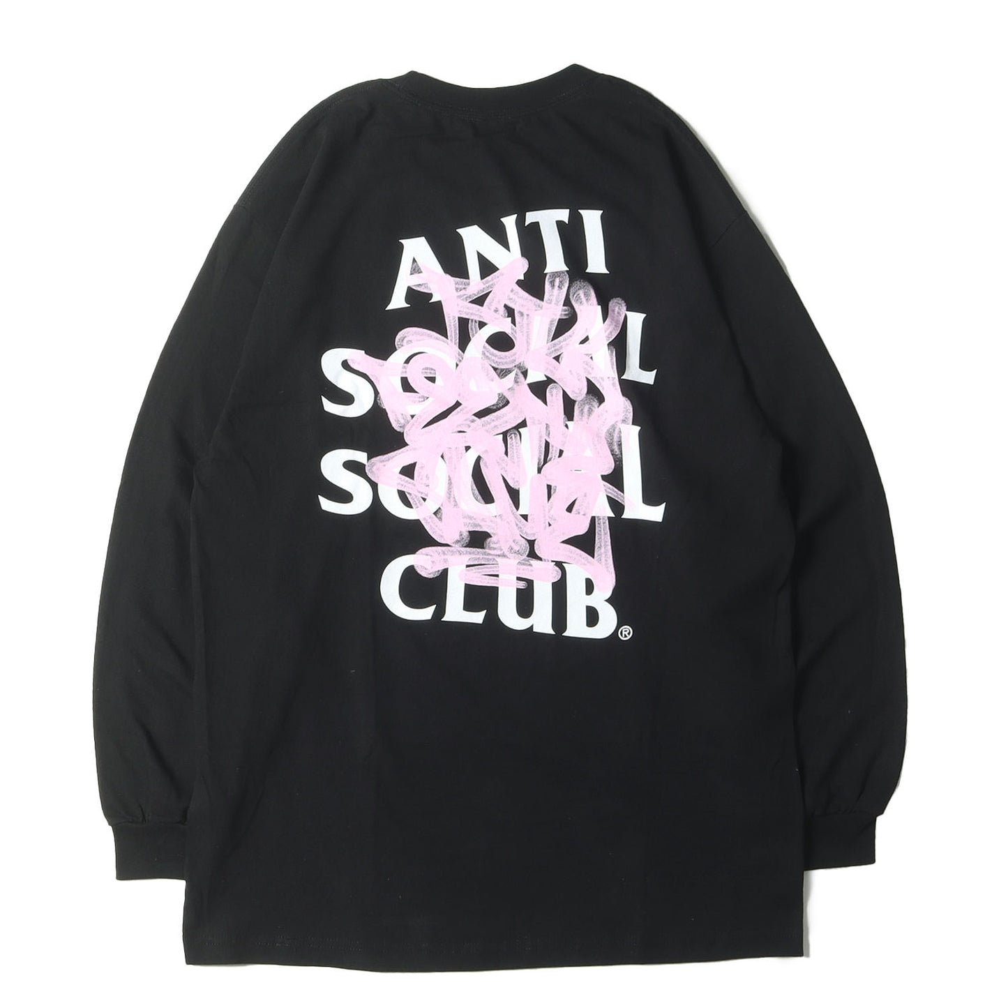 落書きロゴ ロングスリーブ Tシャツ