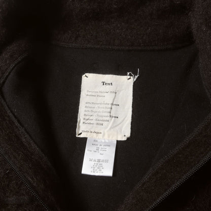 コットン/アルパカ ニット スポーツ カーディガン / ジップ セーター(Sports Cardigan)