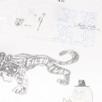 25SS 落書きグラフィック ロングスリーブ Tシャツ(NH . TEE LS-9)