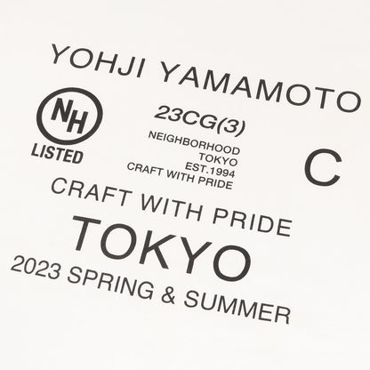 23AW ×Yohji Yamamoto POUR HOMME ロングスリーブ Tシャツ