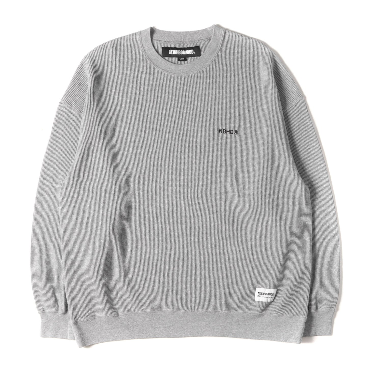 24AW ワッフル ロングスリーブ Tシャツ(WAFFLE FABRIC CREWNECK LS)