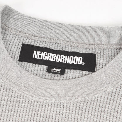24AW ワッフル ロングスリーブ Tシャツ(WAFFLE FABRIC CREWNECK LS)