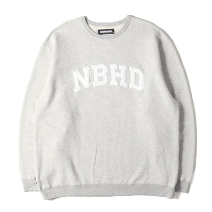 21AW NBHD アップリケロゴ スウェット(CLASSIC-S / S-CREW. LS)