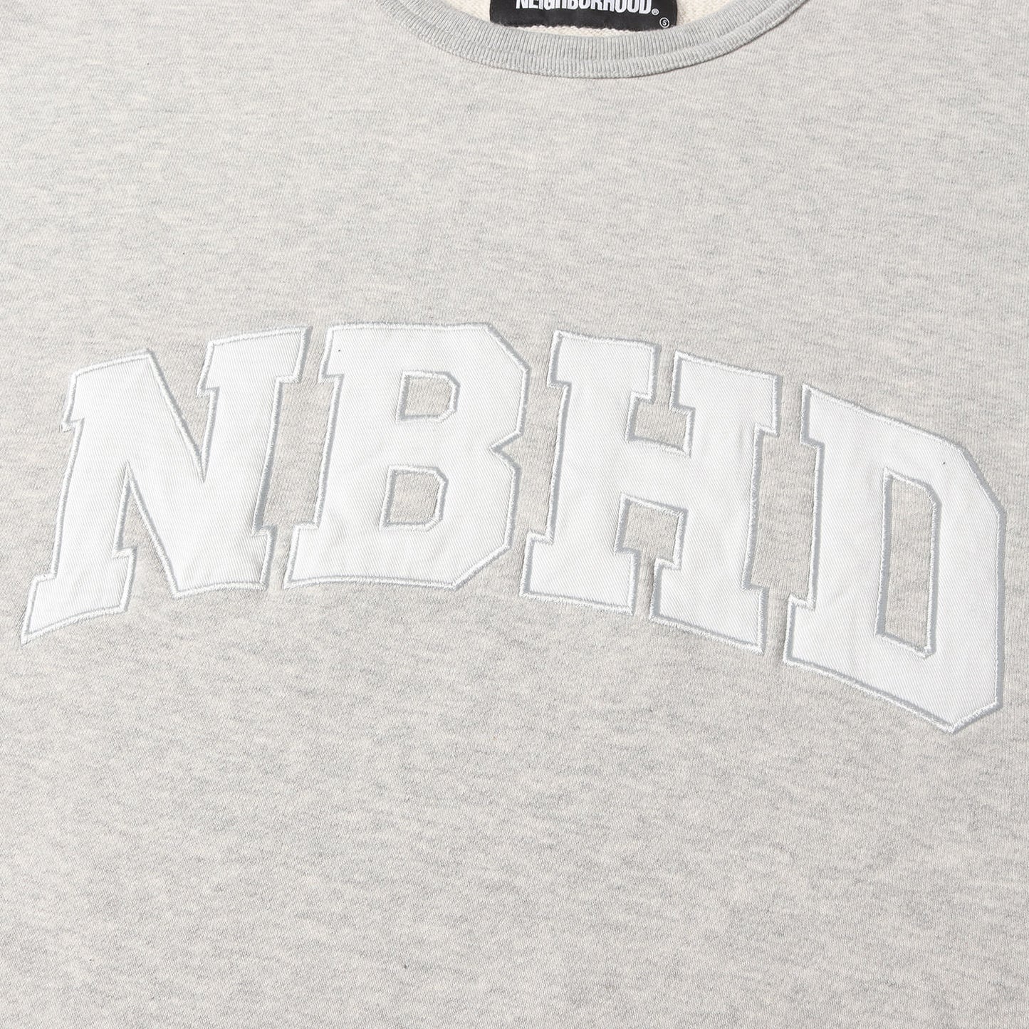 21AW NBHD アップリケロゴ スウェット(CLASSIC-S / S-CREW. LS)