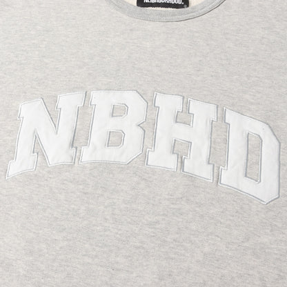 21AW NBHD アップリケロゴ スウェット(CLASSIC-S / S-CREW. LS)