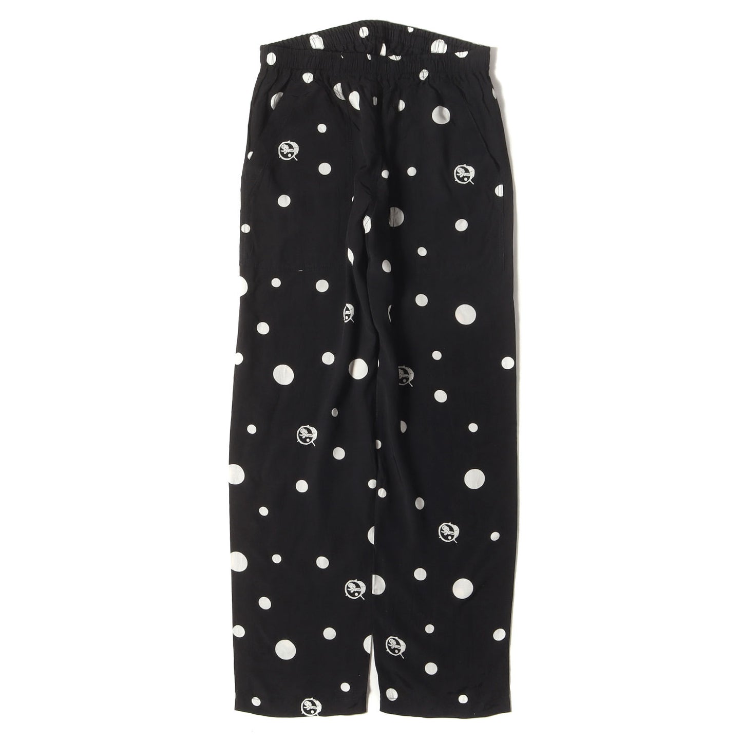 バスドラム ドット柄 レーヨン ベイカー イージーパンツ