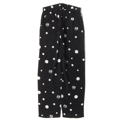 バスドラム ドット柄 レーヨン ベイカー イージーパンツ