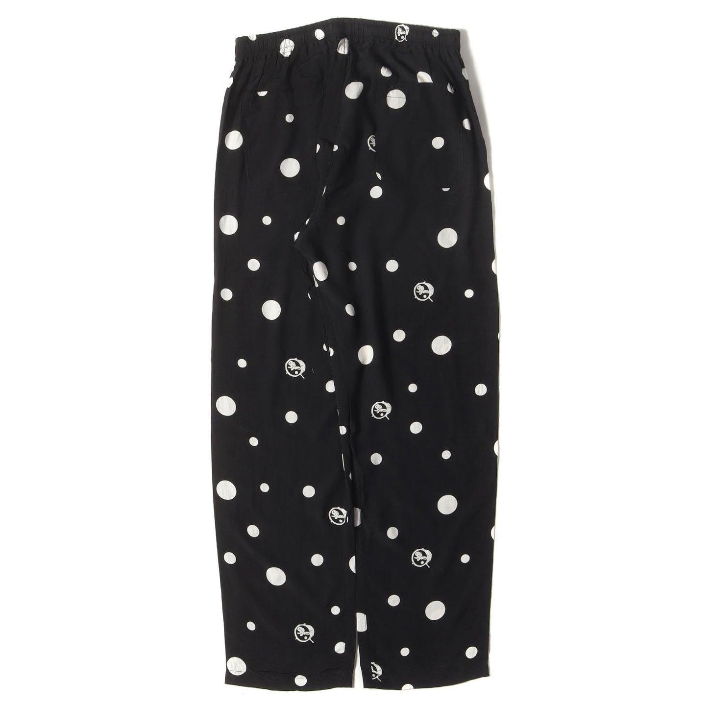 バスドラム ドット柄 レーヨン ベイカー イージーパンツ