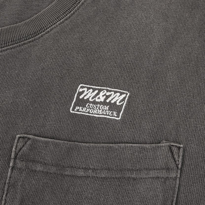 ピグメントダイ加工 ヘビー ポケット Tシャツ
