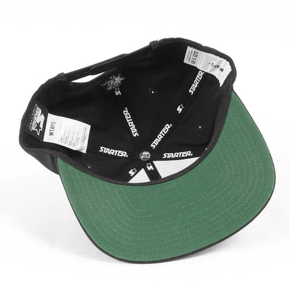 ×STARTER BLACK LABEL ブランドロゴ刺繍 6パネルキャップ(SNAPBACK CAP)