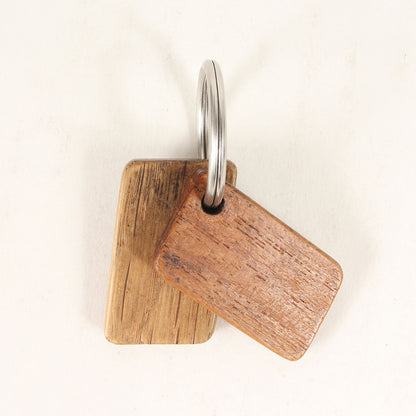 焼き印ロゴ 2連ウッド キーホルダー(WOOD KEY HOLDER)