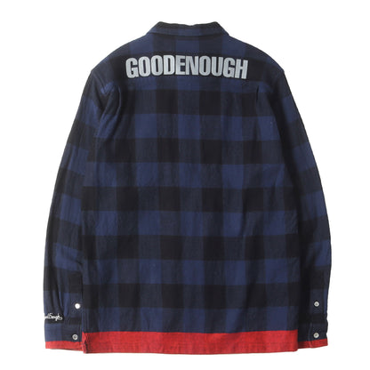 復刻モデル 背ロゴ 裾ライン バッファローチェック ヘビー ネルシャツ(BUFFALO LINE FLANNEL BOX SHIRTS)