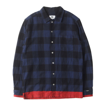 復刻モデル 背ロゴ 裾ライン バッファローチェック ヘビー ネルシャツ(BUFFALO LINE FLANNEL BOX SHIRTS)