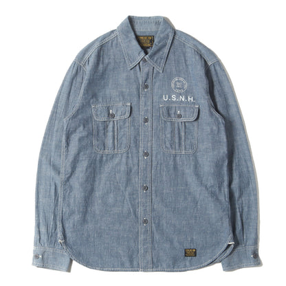 USNHロゴ シャンブレーシャツ(U.S.N.H. / C-SHIRT. LS)