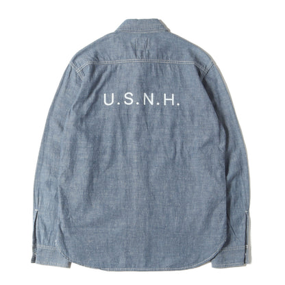 USNHロゴ シャンブレーシャツ(U.S.N.H. / C-SHIRT. LS)