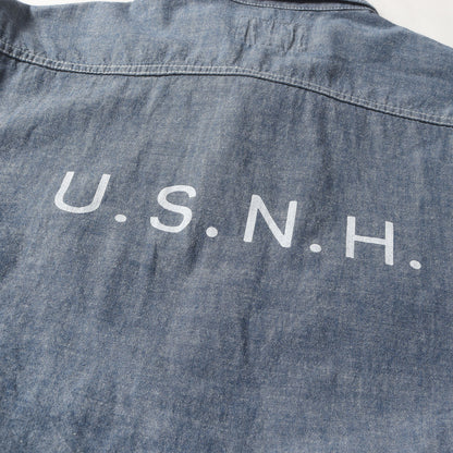 USNHロゴ シャンブレーシャツ(U.S.N.H. / C-SHIRT. LS)