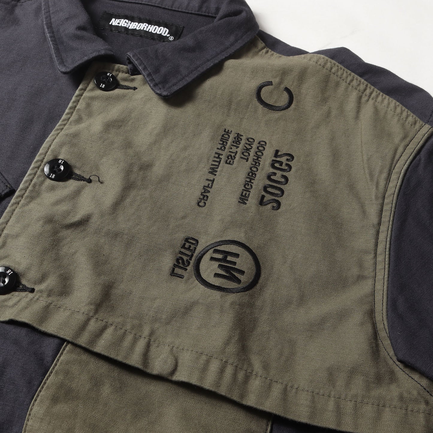 20AW バックサテン コンバット シャツ(COMBAT / C-SHIRT. LS)