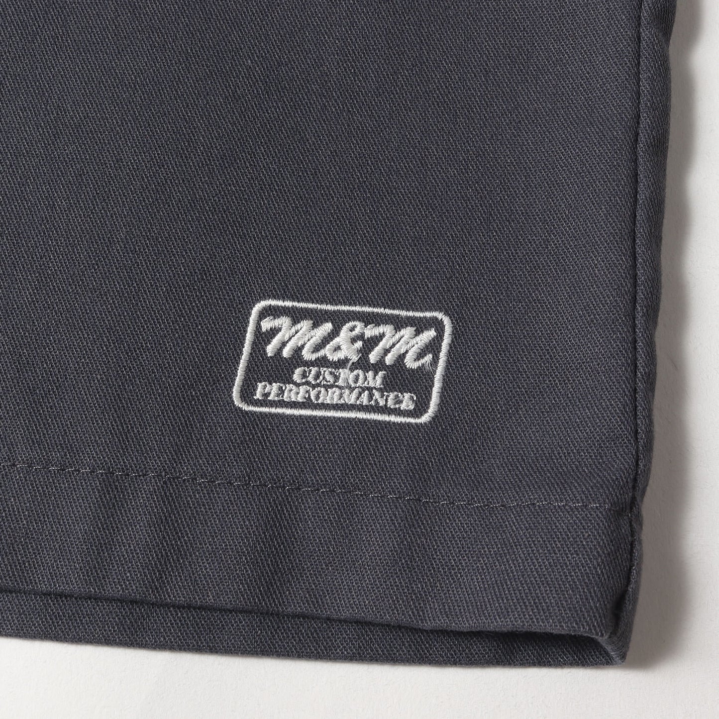 ロゴ刺繍 T/Cツイル ワークショーツ