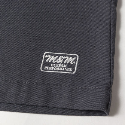 ロゴ刺繍 T/Cツイル ワークショーツ