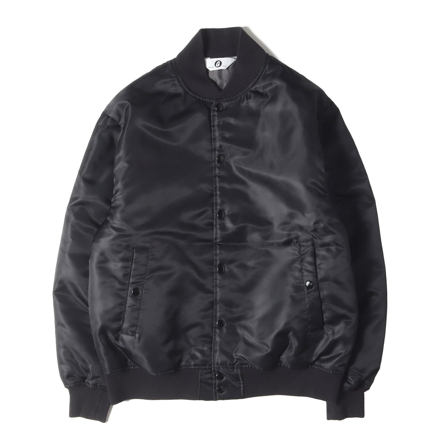 袖パンチングフェイクレザー MA-1フライトジャケット