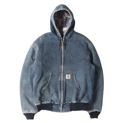 [スペシャル] 90s 裏地 ネイティブ柄 デニム アクティブジャケット / USA製 星タグ