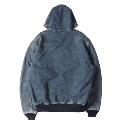 [スペシャル] 90s 裏地 ネイティブ柄 デニム アクティブジャケット / USA製 星タグ