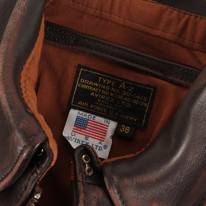 A-2 カウレザーフライトジャケット USA製