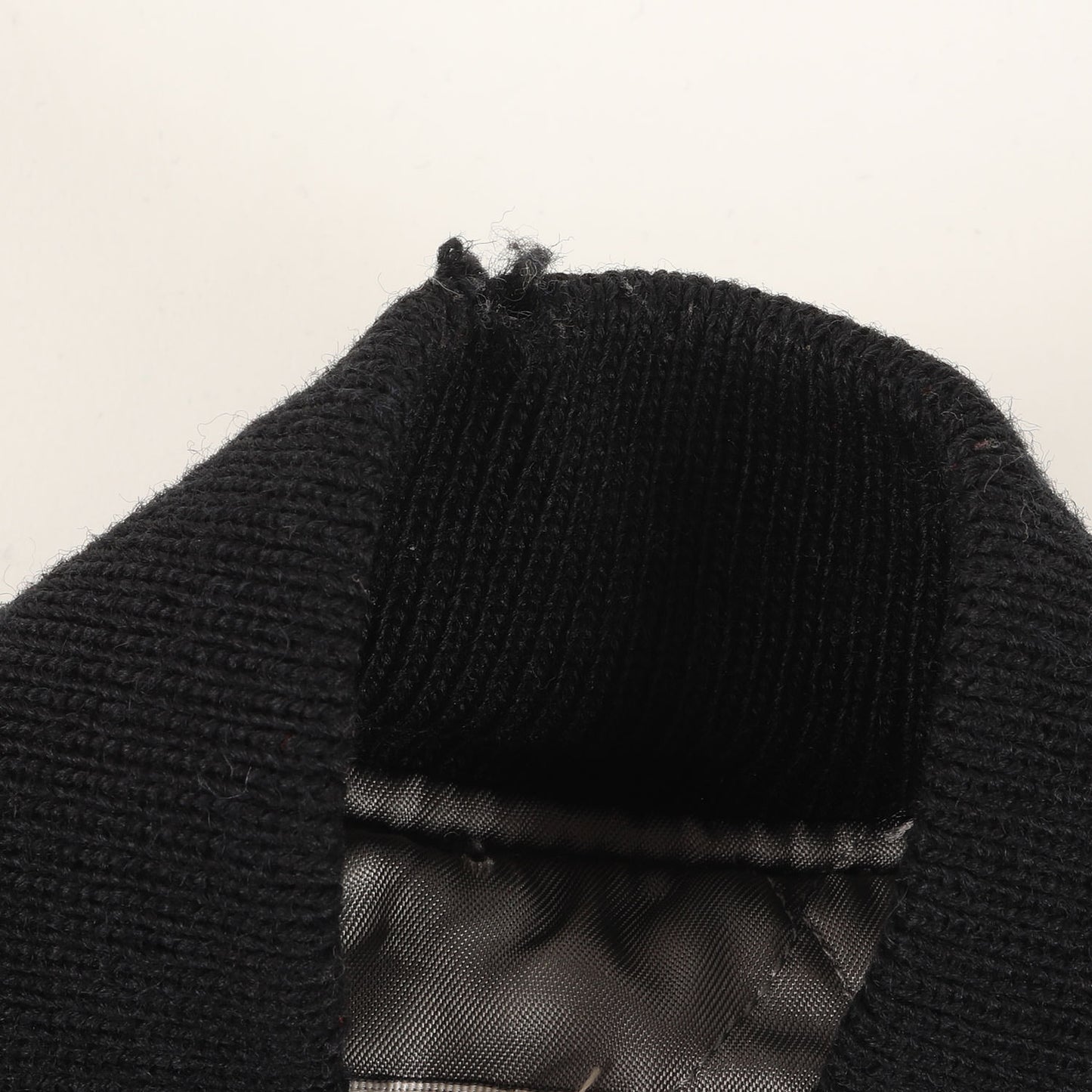 [USA製 白タグ] 80s 無地 袖レザー メルトンウール スタジャン