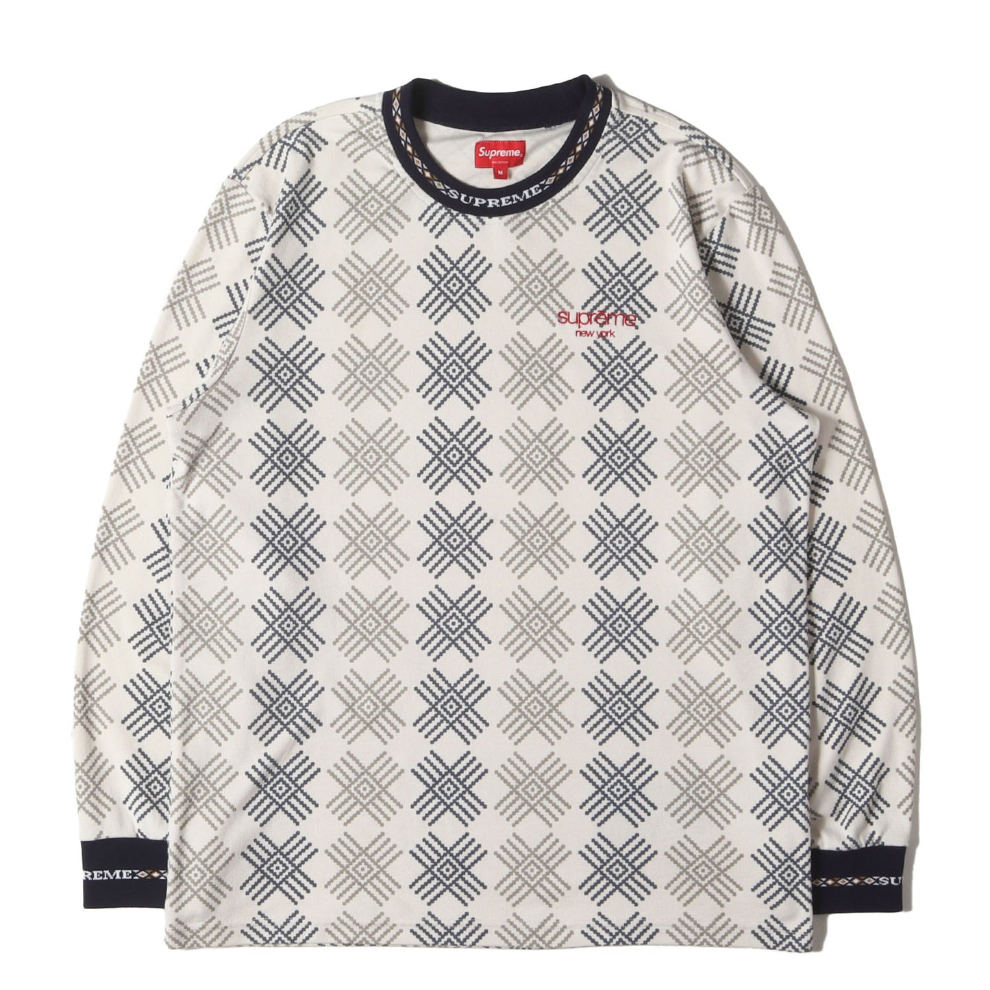総柄プリント ロングスリーブ Tシャツ(Motif L/S Top)