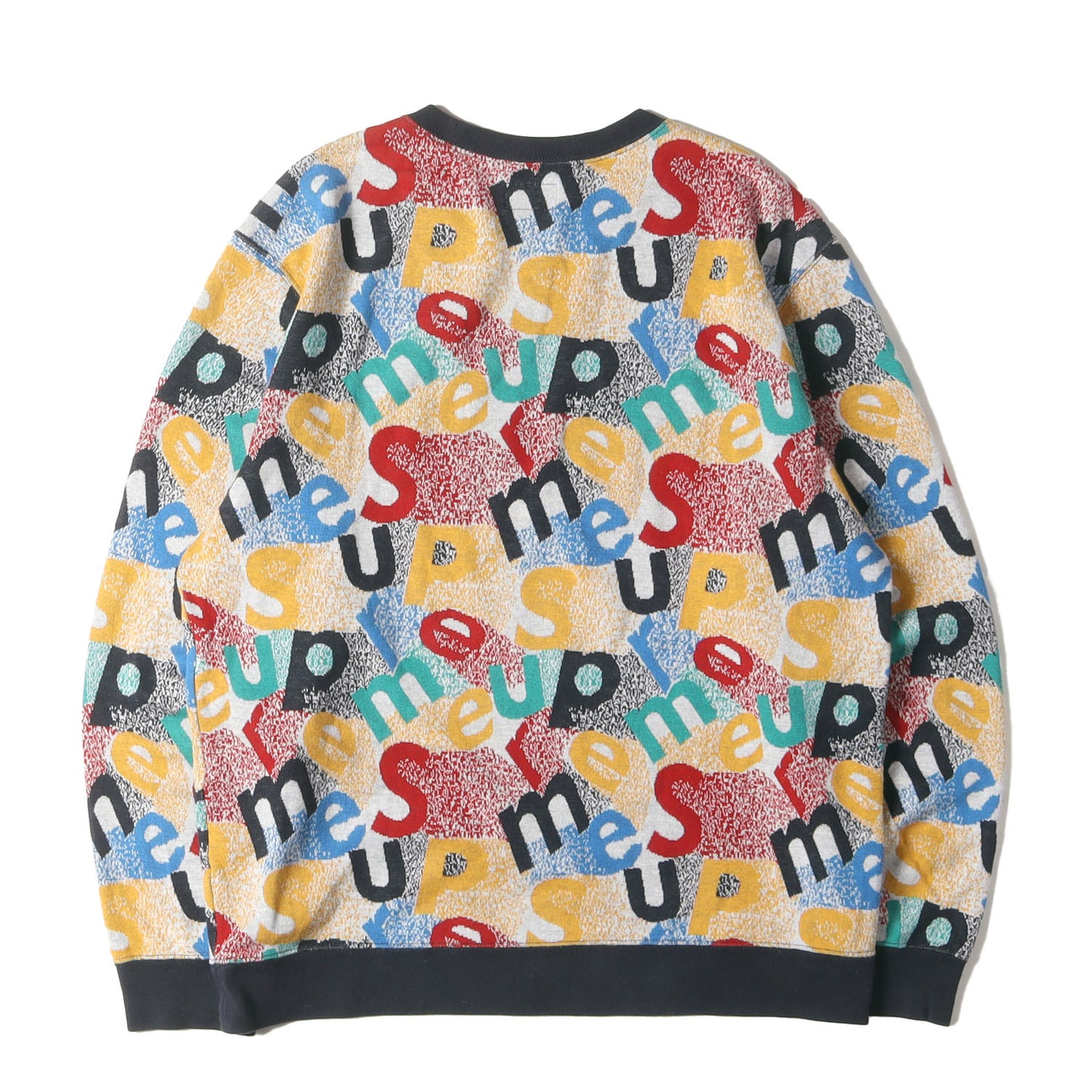 ブランドロゴ柄 クルーネック コットン ニット(Scatter Text Crewneck)