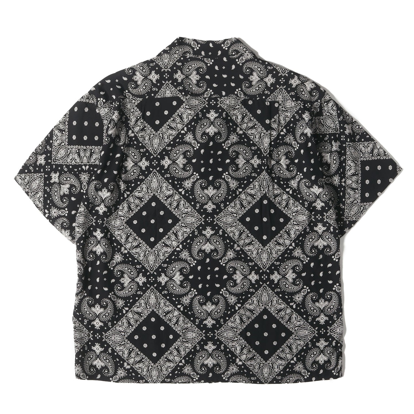 23SS バンダナ柄 オープンカラー レーヨン 半袖シャツ(S/S SHIRTS)