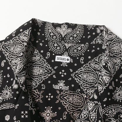 23SS バンダナ柄 オープンカラー レーヨン 半袖シャツ(S/S SHIRTS)