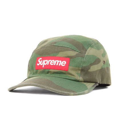 16SS ウッドランドカモ ウォッシュド チノ ツイル BOXロゴ キャンプキャップ(Washed Chino Twill Camp Cap)