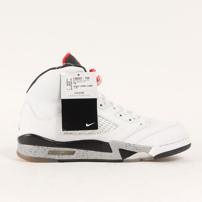 AIR JORDAN 5 RETRO WHITE CEMENT (136027-104)
