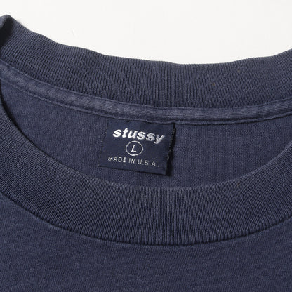 90s OLD STUSSY 紺タグ Sロゴ Tシャツ(USA製)