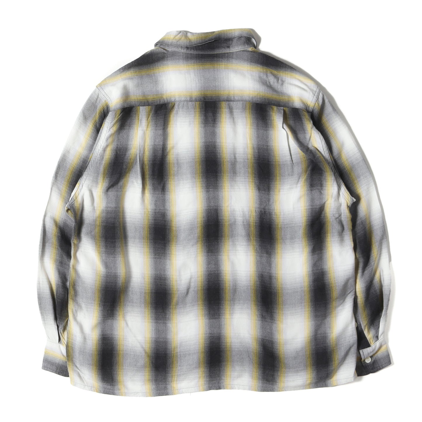22AW オンブレチェック オープンカラー レーヨン シャツ(OMBRAY CHECK OPEN COLLAR SHIRT L/S)