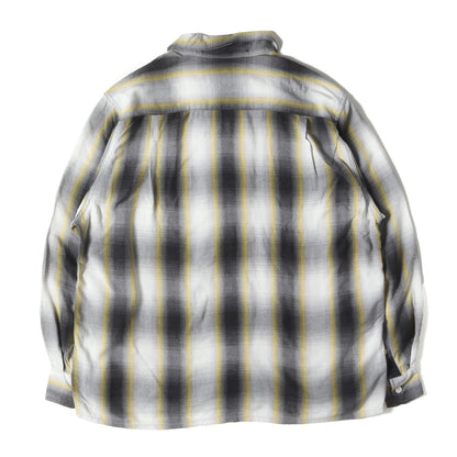 22AW オンブレチェック オープンカラー レーヨン シャツ(OMBRAY CHECK OPEN COLLAR SHIRT L/S)