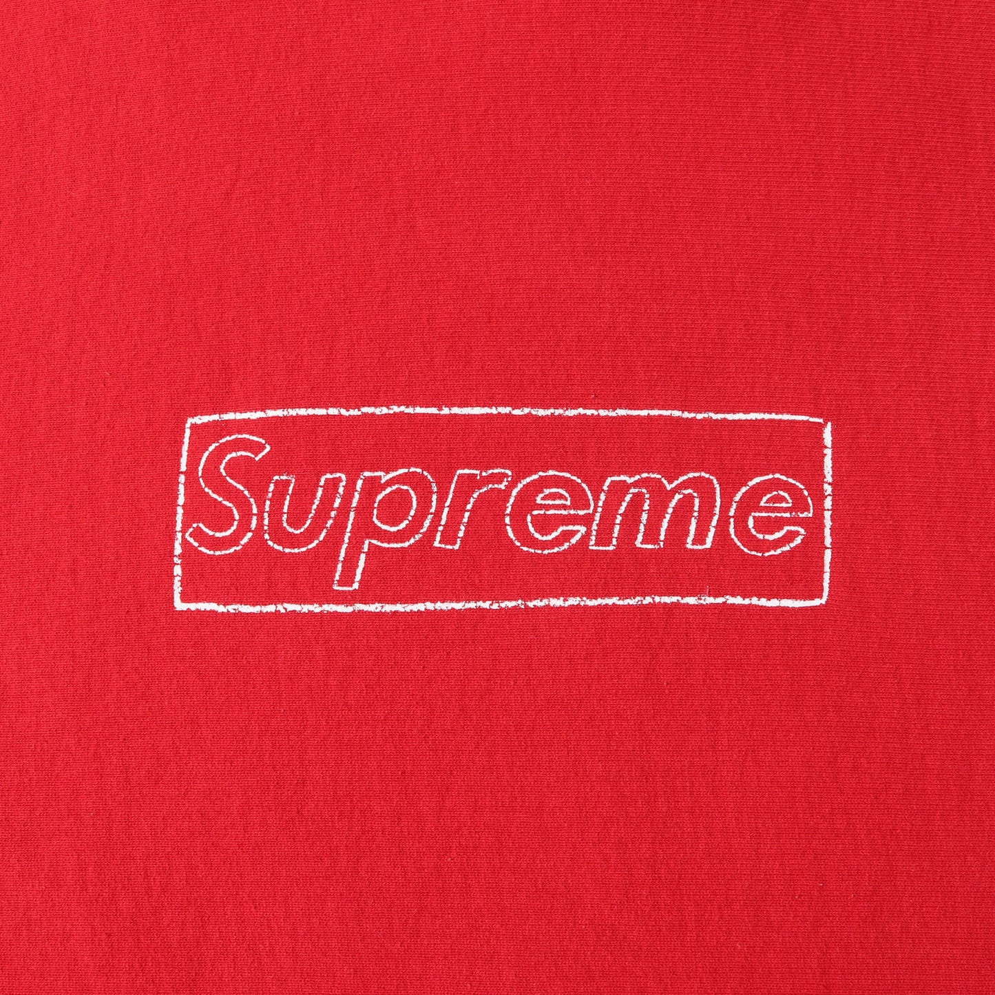 21SS ×KAWS チョーク BOXロゴ スウェットパーカー(Chalk Logo Hooded Sweatshirt)