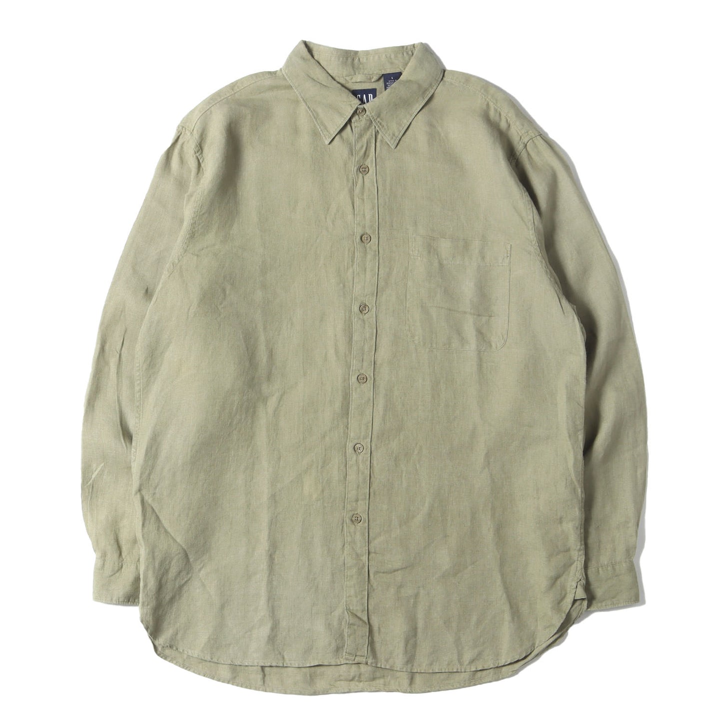 90s OLD GAP マチ付き リネンシャツ