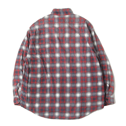 [好配色] 60s プリントチェック フランネルシャツ