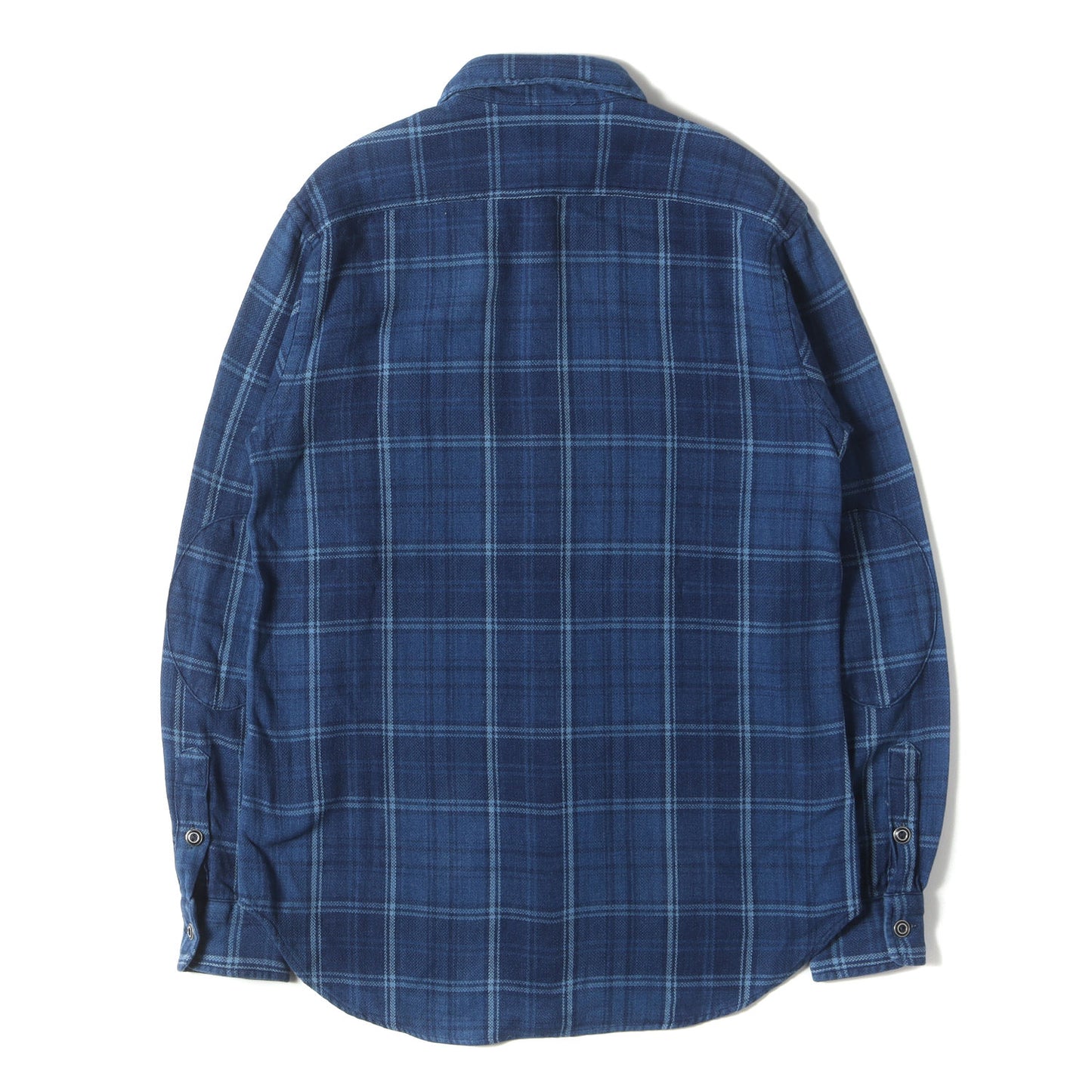 [現行タグ] インディゴ チェック ヘビー フランネルシャツ(RELAXED FIT)