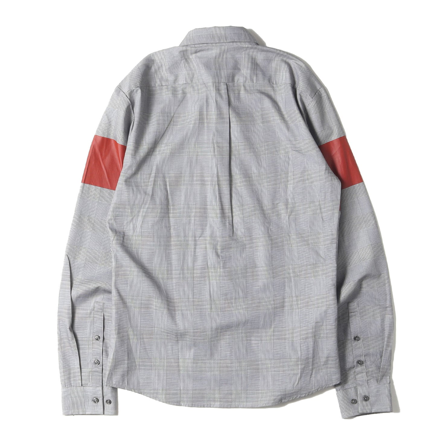 プリントデザイン グレンチェック コットン シャツ(Extra Slim Fit)