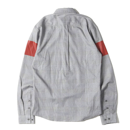 プリントデザイン グレンチェック コットン シャツ(Extra Slim Fit)