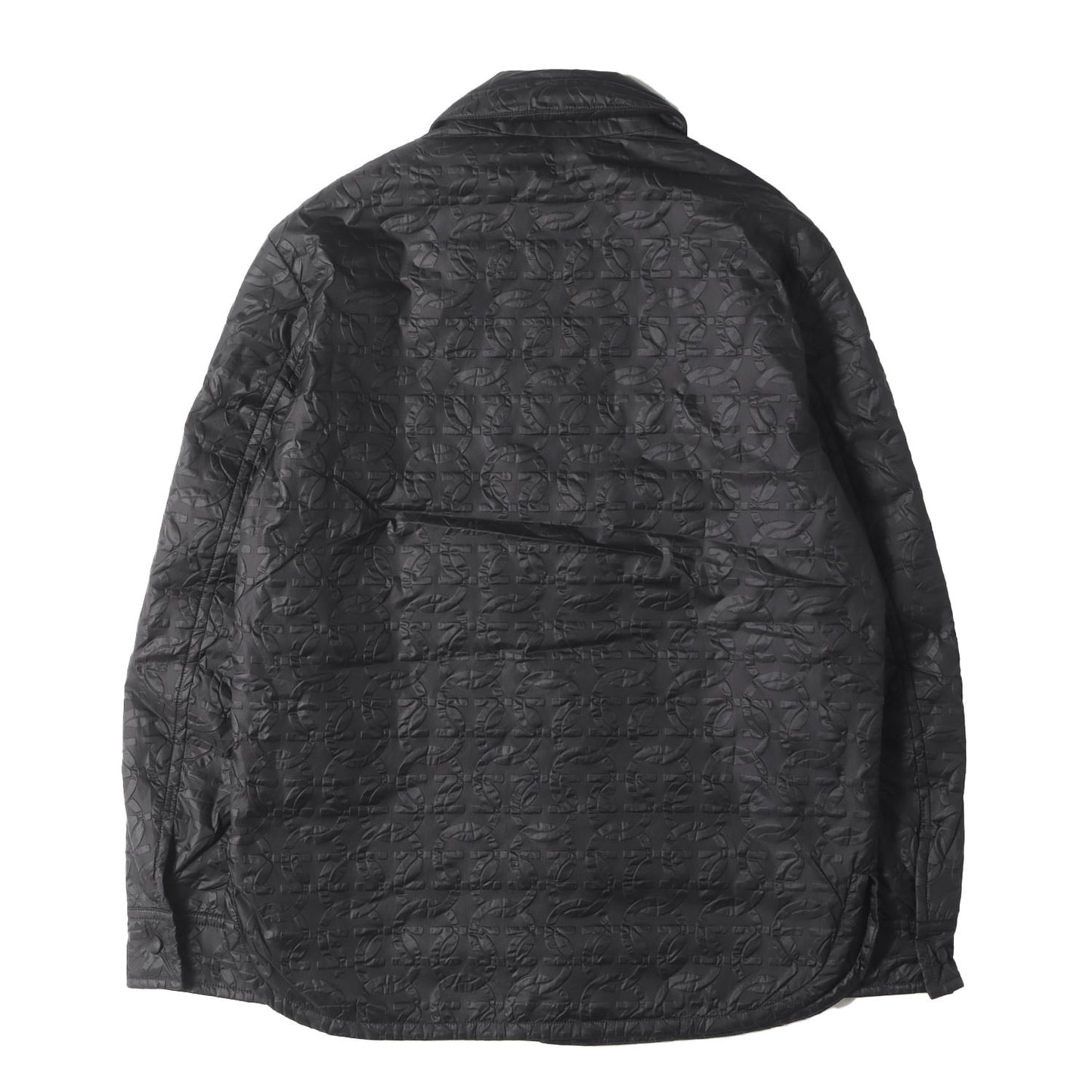 ガンチーニ モノグラムエンボス 中綿 シャツジャケット