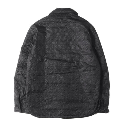 ガンチーニ モノグラムエンボス 中綿 シャツジャケット