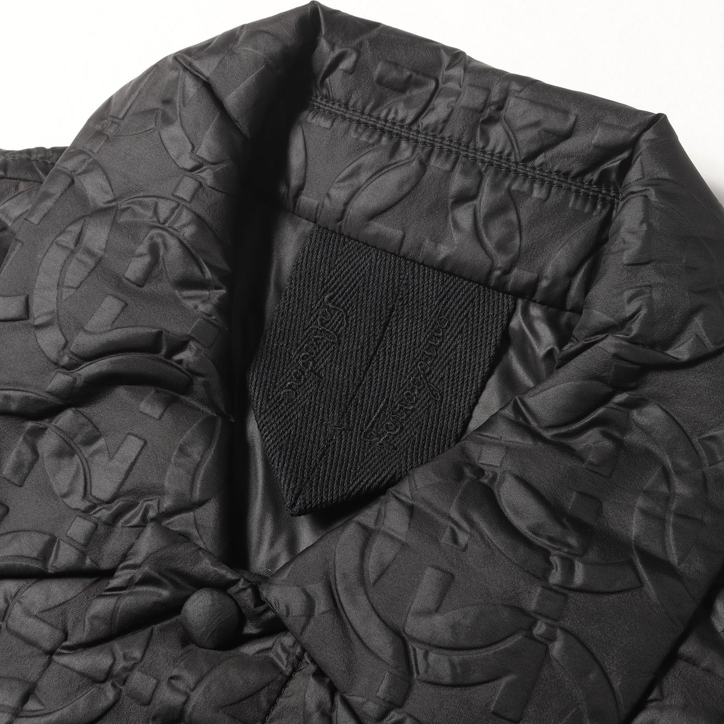 ガンチーニ モノグラムエンボス 中綿 シャツジャケット