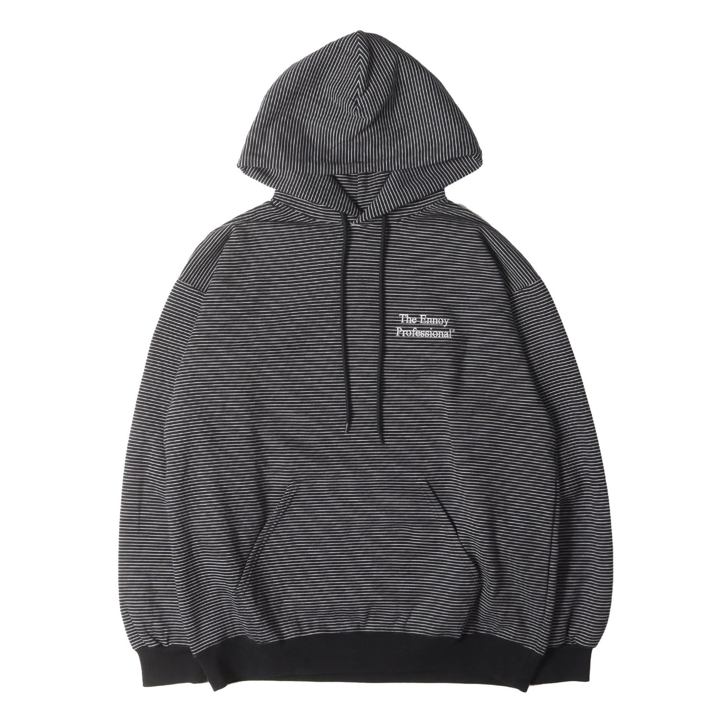 24AW ロゴ刺繍 ボーダー スウェットパーカー(Border Hoodie Sweat)