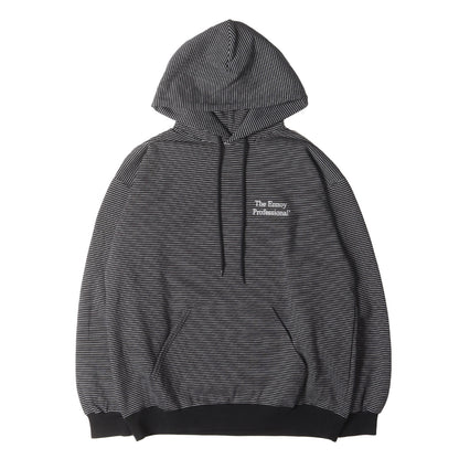 24AW ロゴ刺繍 ボーダー スウェットパーカー(Border Hoodie Sweat)