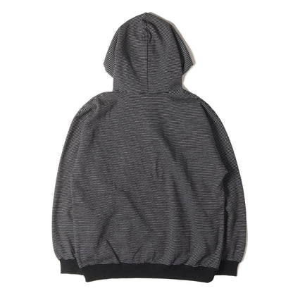 24AW ロゴ刺繍 ボーダー スウェットパーカー(Border Hoodie Sweat)